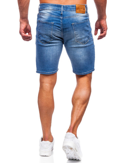 Herr Jeansshorts Marinblå Bolf 0458