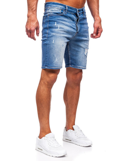 Herr Jeansshorts Marinblå Bolf 0458