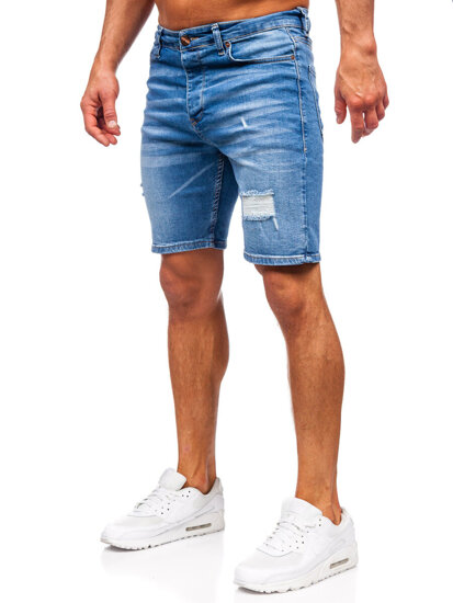 Herr Jeansshorts Marinblå Bolf 0476