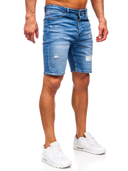 Herr Jeansshorts Marinblå Bolf 0476