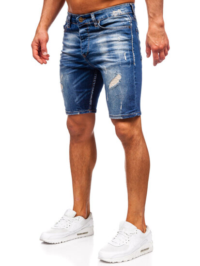 Herr Jeansshorts Marinblå Bolf 0582