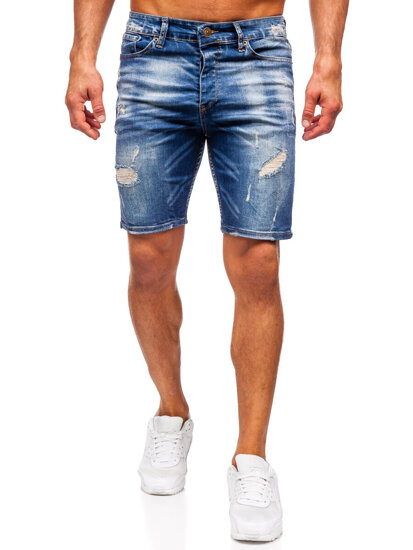 Herr Jeansshorts Marinblå Bolf 0582