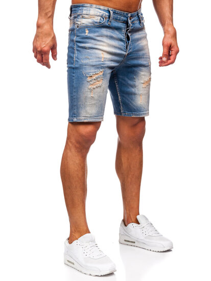 Herr Jeansshorts Marinblå Bolf 0585