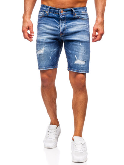 Herr Jeansshorts Marinblå Bolf 0588