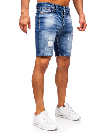 Herr Jeansshorts Marinblå Bolf 0596