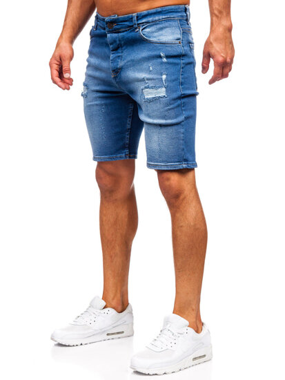 Herr Jeansshorts Marinblå Bolf 0727