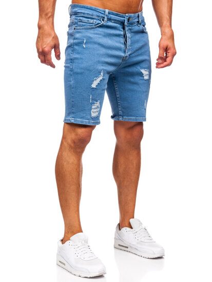 Herr Jeansshorts Marinblå Bolf 0735