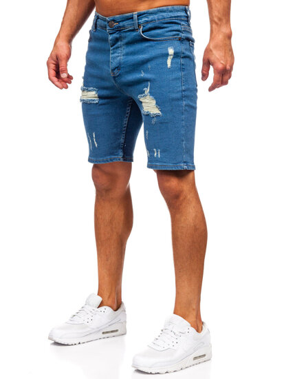 Herr Jeansshorts Marinblå Bolf 0736