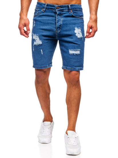 Herr Jeansshorts Marinblå Bolf 0762