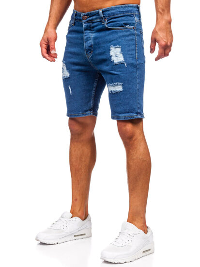 Herr Jeansshorts Marinblå Bolf 0762