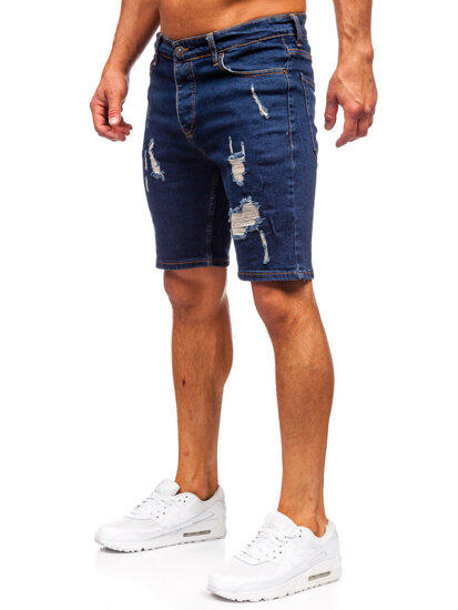 Herr Jeansshorts Marinblå Bolf 0785