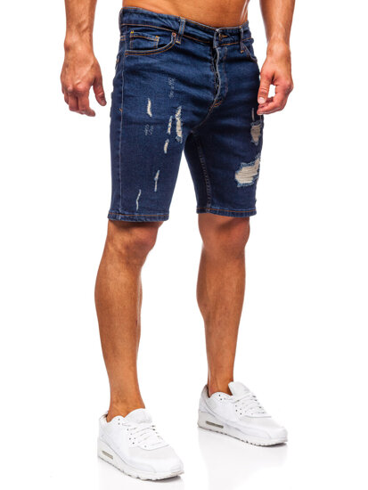 Herr Jeansshorts Marinblå Bolf 0785