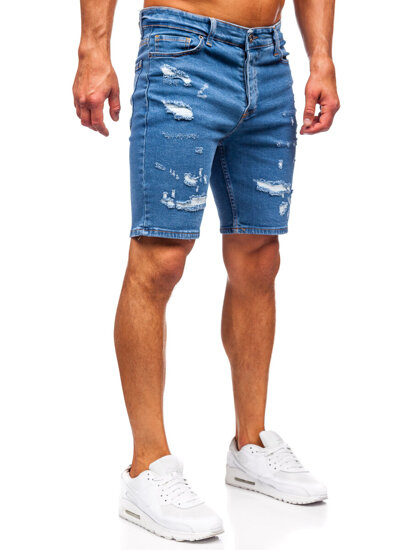 Herr Jeansshorts Marinblå Bolf 0792