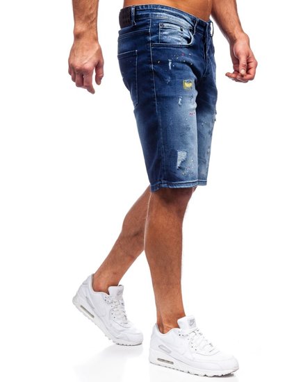 Herr Jeansshorts Marinblå Bolf 3001