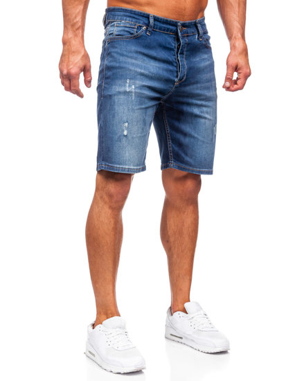 Herr Jeansshorts Marinblå Bolf 5819