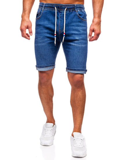 Herr Jeansshorts Marinblå Bolf 9325