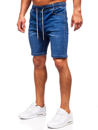 Herr Jeansshorts Marinblå Bolf 9328