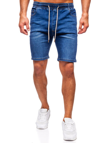 Herr Jeansshorts Marinblå Bolf 9328