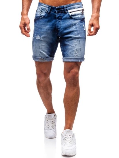 Herr Jeansshorts Marinblå Bolf R3000