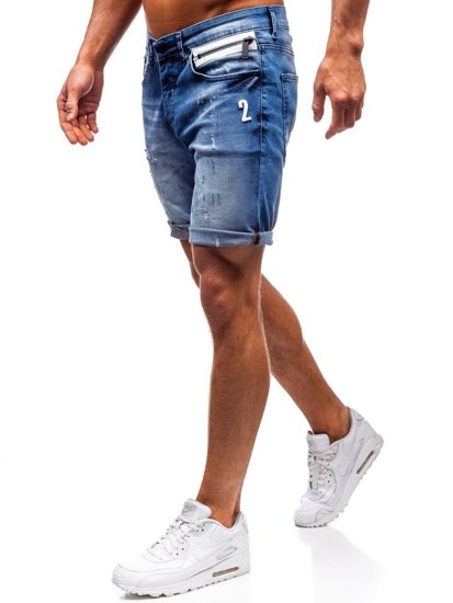 Herr Jeansshorts Marinblå Bolf R3000