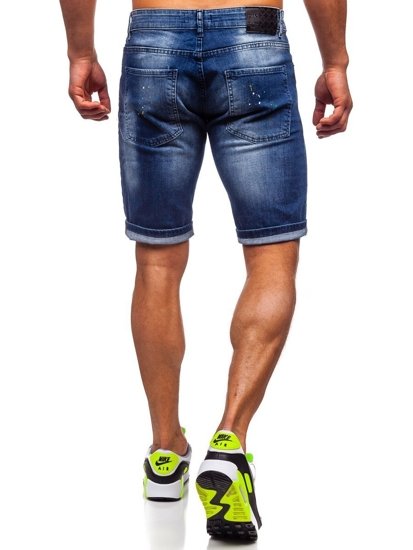 Herr Jeansshorts Marinblå Bolf R3008