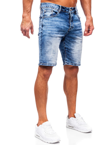 Herr Jeansshorts Marinblå Bolf RJ933