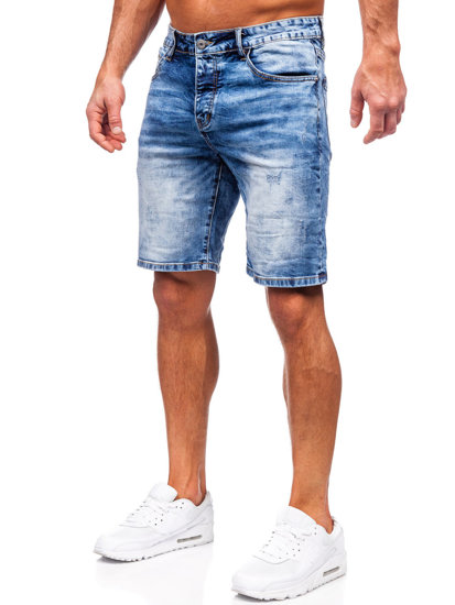 Herr Jeansshorts Marinblå Bolf RJ933