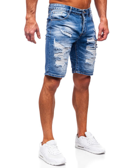 Herr Jeansshorts Marinblå Bolf RJ953