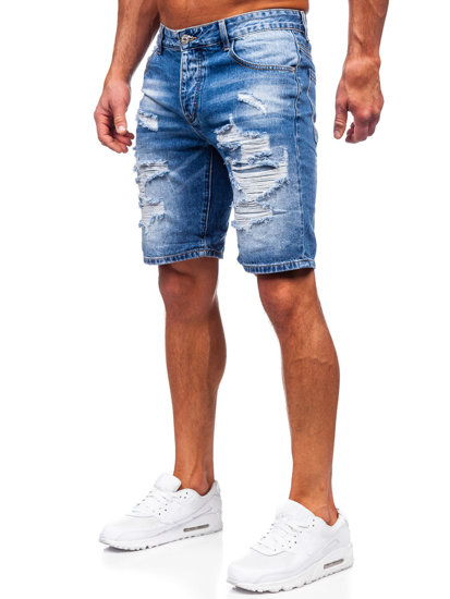 Herr Jeansshorts Marinblå Bolf RJ953