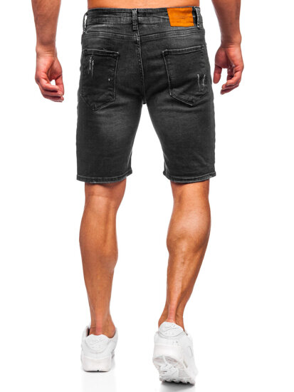 Herr Jeansshorts Svart Bolf 0389