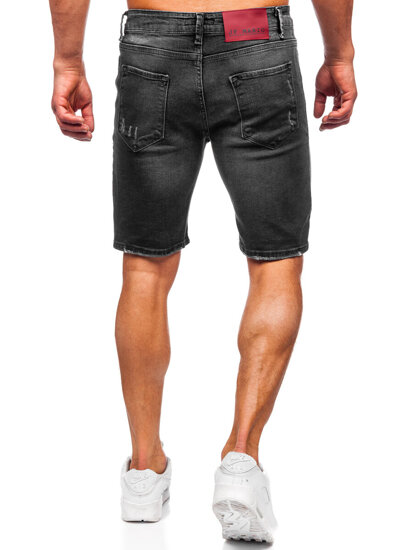 Herr Jeansshorts Svart Bolf 0393