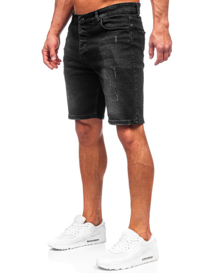 Herr Jeansshorts Svart Bolf 0490