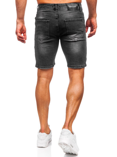 Herr Jeansshorts Svart Bolf 0491