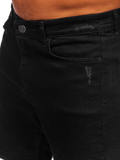 Herr Jeansshorts Svart Bolf 0622