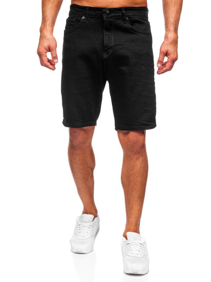 Herr Jeansshorts Svart Bolf 0624