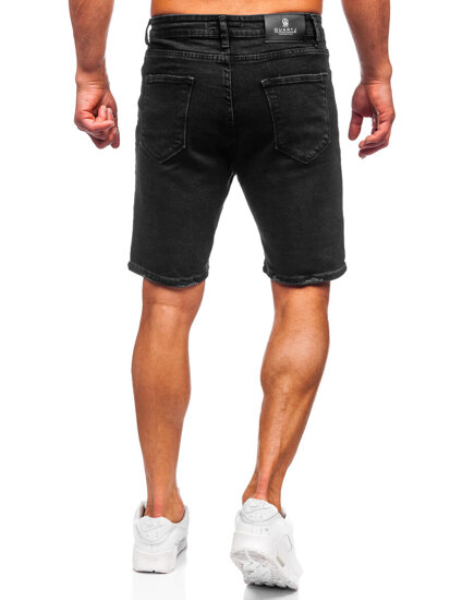 Herr Jeansshorts Svart Bolf 0626