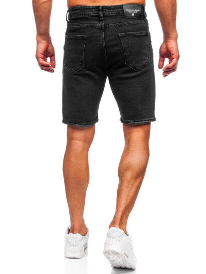 Herr Jeansshorts Svart Bolf 0627