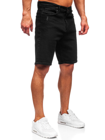 Herr Jeansshorts Svart Bolf 0628