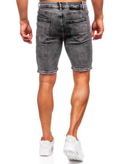 Herr Jeansshorts Svart Bolf 0668