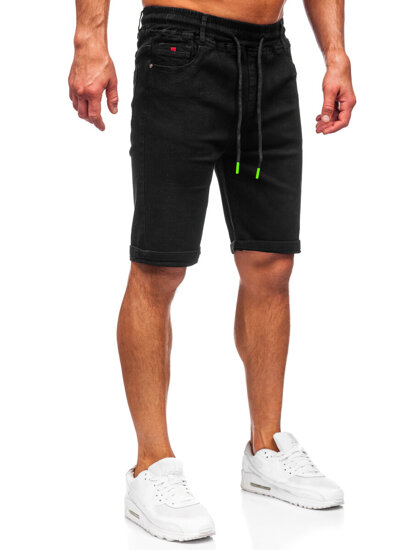 Herr Jeansshorts Svart Bolf 8109