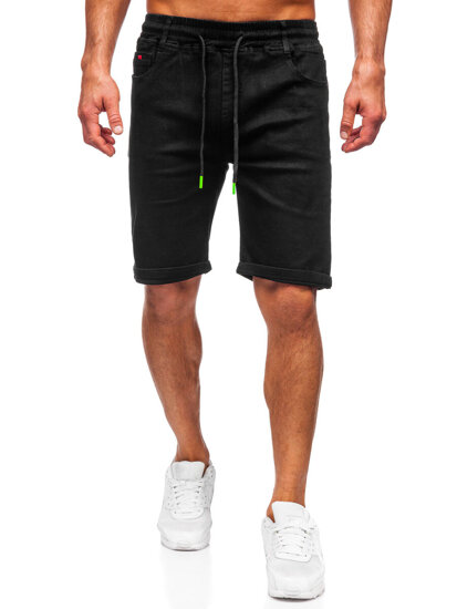 Herr Jeansshorts Svart Bolf 8109