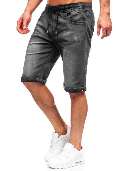 Herr Jeansshorts Svart Bolf K15010-2