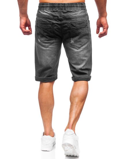 Herr Jeansshorts Svart Bolf K15010-2