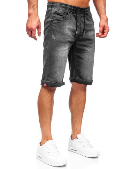 Herr Jeansshorts Svart Bolf K15010-2