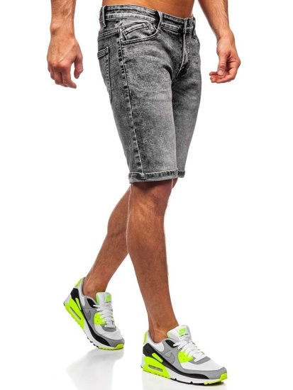 Herr Jeansshorts Svart Bolf KG3753