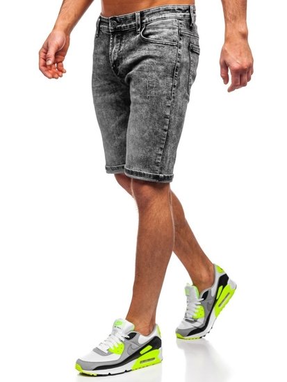 Herr Jeansshorts Svart Bolf KG3753