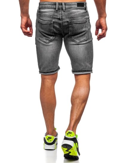 Herr Jeansshorts Svart Bolf KG3753A