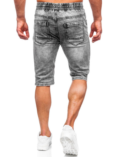 Herr Jeansshorts Svart Bolf KR1538