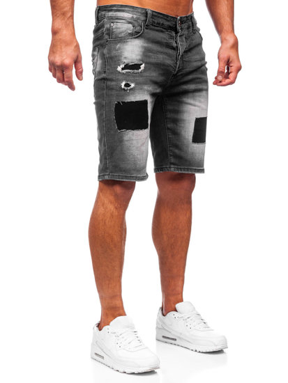 Herr Jeansshorts Svart Bolf MP0037N