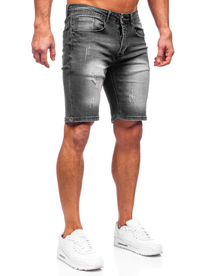 Herr Jeansshorts Svart Bolf MP0044N